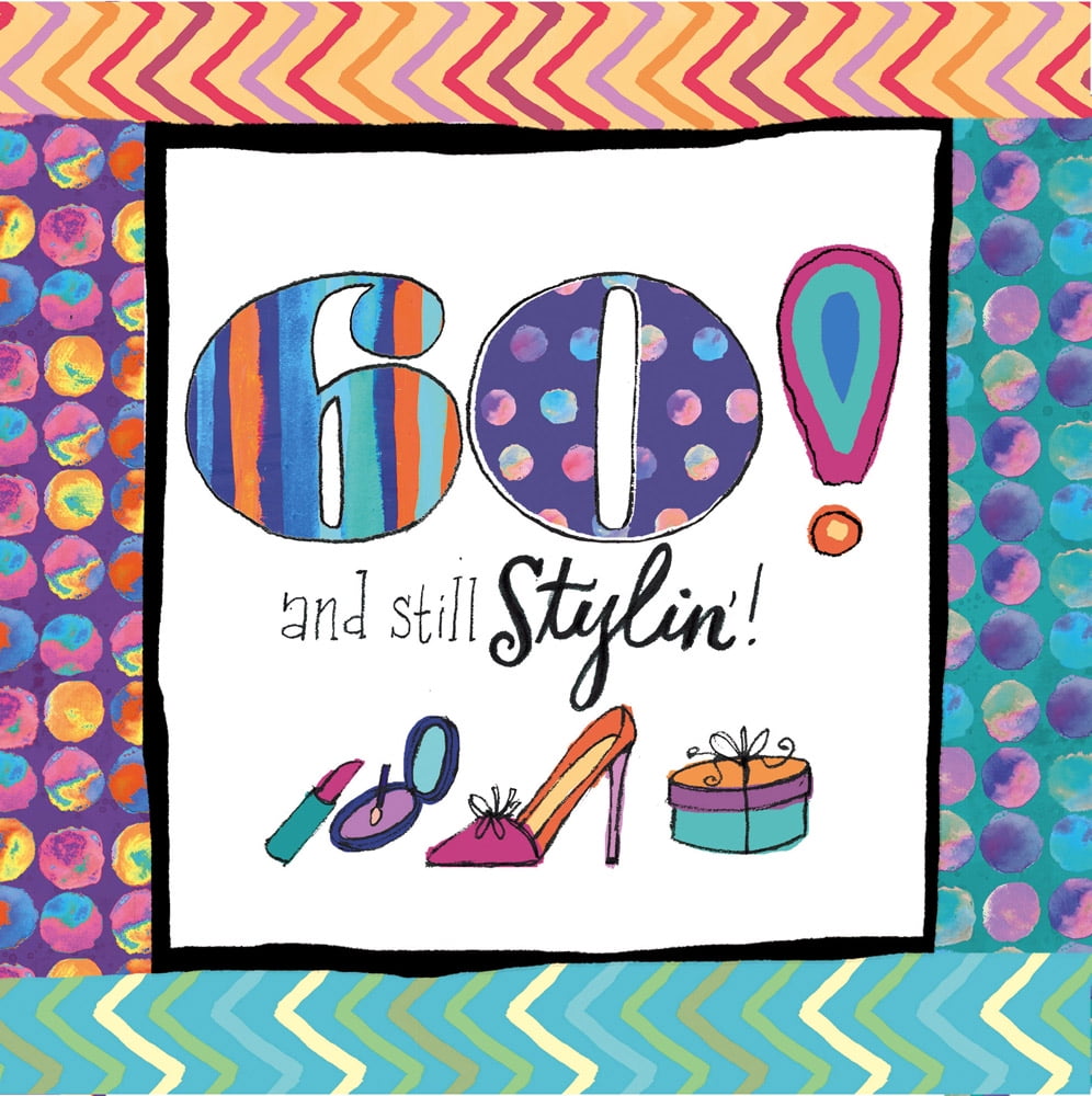 60 and Still Stylin' Paper Cocktail Napkins by EVERGREEN ENTERPRISES