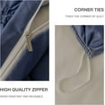 thumbnail image 5 of UlikTree Solid Duvet Cover - Soft Floral Pinch Comforter Covers with 2 Shams for All Seasons, 5 of 7