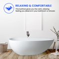 thumbnail image 4 of Vanity Art Solid Surface Resin Stone Freestanding Soaking Bathtub, 4 of 5