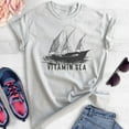 thumbnail image 2 of Sailing Vitamin Sea T-shirt, Unisex Women's Men's Shirt, Summer Shirt, Sailboat Shirt, Sailing Shirt, Heather Ash, X-Small, 2 of 6