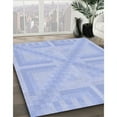 thumbnail image 2 of Ahgly Company Indoor Rectangle Patterned Sky Blue Dress Blue Area Rugs, 6' x 9', 2 of 6