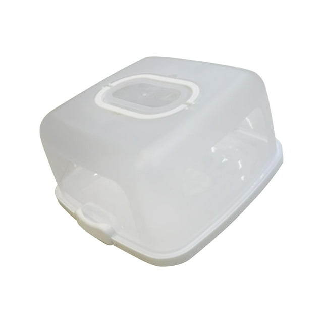 Soporte para tartas con tapa y asa, soporte para tartas con cúpula, soporte para tartas con tapa, soporte para tartas Blanco