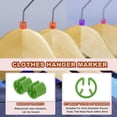 thumbnail image 3 of Uxcell Clothes Hanger Marker Blank Plastic Garment Tags Size Hanger Markers for Garment Color Coding Snap Labels Accessories Light Green, 3 of 7