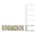 thumbnail image 2 of Created Forever Women's 1/6ct TW Lab Grown Diamond Two-Tone Sterling Silver Infinity Eternity Ring, 2 of 10