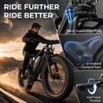 thumbnail image 6 of Skeri Electric Bike, 26"x4.0" Fat Tire E Bike, 500W (Peak 1000) Motor, 48V 15.6Ah Removable Electric Bike for Adults, 60 Miles & 25 mph, Electric Bicycle with 7 Speed and Front Suspension, 6 of 13