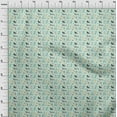 thumbnail image 4 of oneOone Cotton Jersey Light Mint Green Fabric Kids Animals Sewing Material Print Fabric By The Yard 58 Inch Wide, 4 of 4