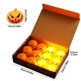 thumbnail image 3 of ChicYu Halloween Pumpkin Lights 12-Piece Set Small-Sized Pumpkin Lamps Battery-Powered Design Suitable on Trees,Wreaths or Tables​, 3 of 5