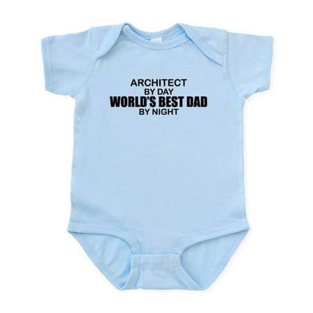 

CafePress - World s Greatest Dad Architect Infant Bodysuit - Baby Light Bodysuit Size Newborn - 24 Months