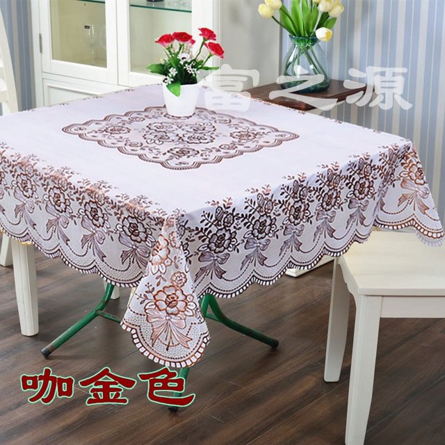 Square Tablecloth Fabric Waterproof Oil-Proof Disposable Mahjong Tablecloth Eight Immortals Table Nordic Household Dining Tablecloth Plastic