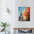 thumbnail image 3 of JRXY Paris Eiffel Tower Wall Art Paris Pictures Wall Decor Paris Eiffel Tower Canvas Painting Print Artwork Modern Home Decorations Framed for Living room Bedroom Office  pattern1, 3 of 4