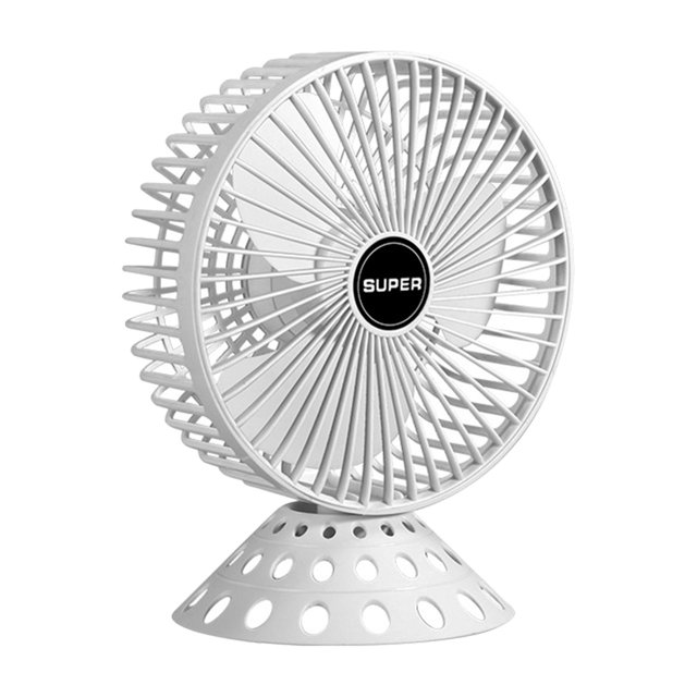 Ventilador de escritorio multifuncional Bajo sin tres velocidades Ventilador de escritorio de mano personal con viento fuerte para mesa de senderismo Ventilador Blanco Sunnimix Mini ventilador de escritorio