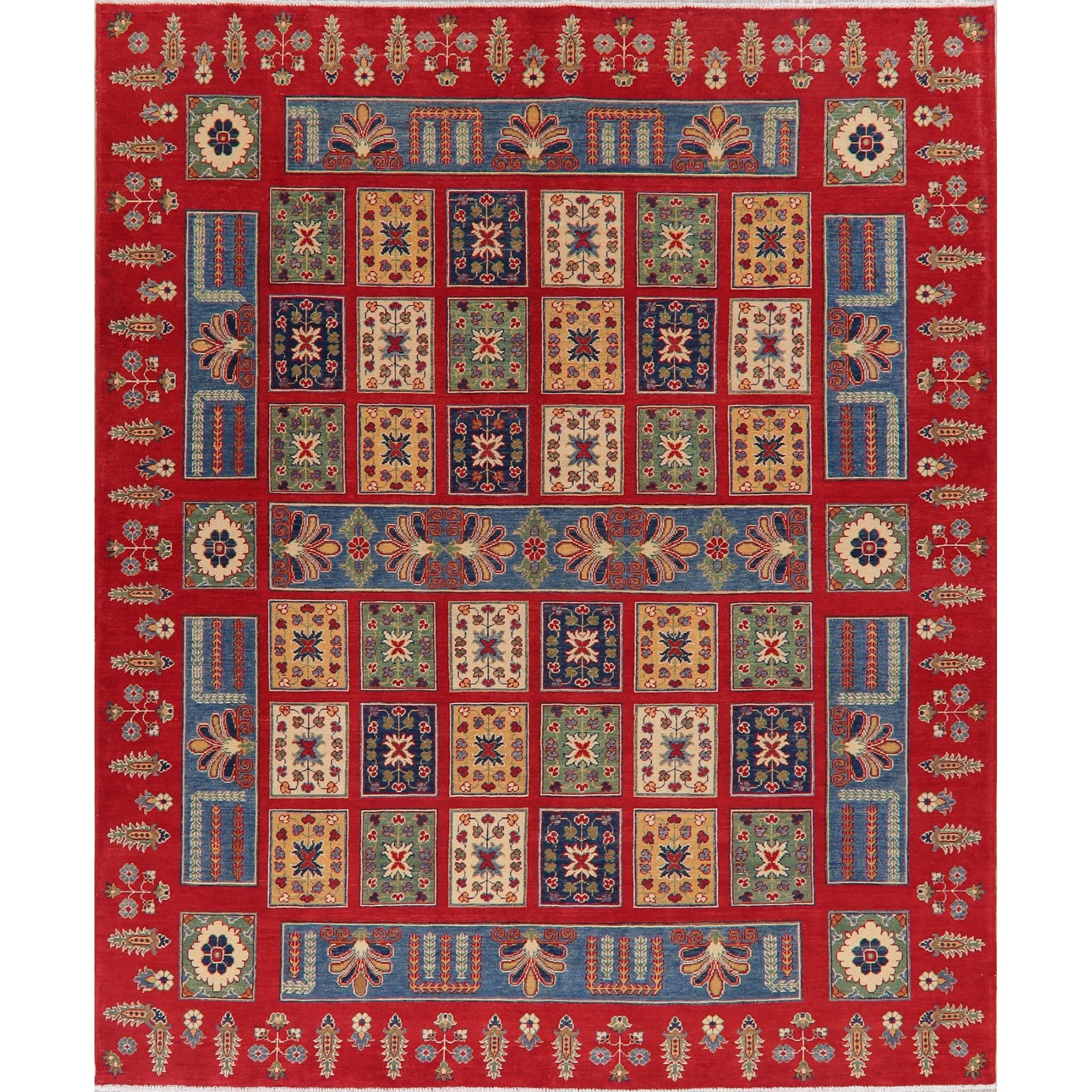 Geometric Super Kazak Oriental Living Room Area Rug Handmade Wool Carpet 8x10 Walmart Canada
