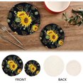 thumbnail image 4 of GZHJMY Sunflowers Trivets Pot Holders Set and Placemats Set, Set of 2 Hot Pads, Table Mats for Cooking and Baking, Cotton Braided Hot Pads, 4 of 7