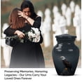 thumbnail image 4 of JAGASY Eagle Urn for Ashes for Women & Men - Black Rock Small Urns for Human Ashes Keepsake - Handcrafted Miniature Urn for Brother - Memorial Cremation Urns for Siblings - (3 Inch), 4 of 7