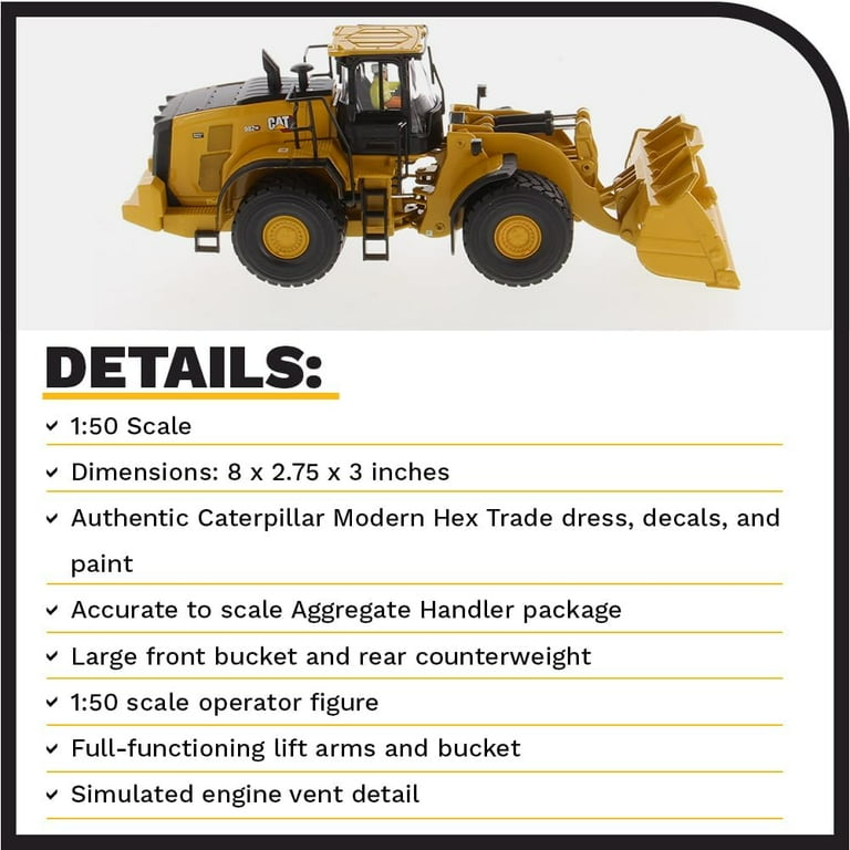 Diecast Masters 1:50 Caterpillar 982 XE Wheel Loader | High