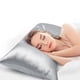 thumbnail image 5 of Numerosas fundas de almohada de seda satinada Funda de almohada de seda satinada adecuada para cabello y piel Tamaño estándar 51x137cm Con cremallera oculta Funda de almohada suave, transpirable, vidr, 5 of 9