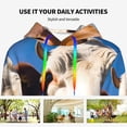 thumbnail image 4 of Cauagu Blue Sky Meadow Cute Cow for Women's Hooded Sweatshirts Pullover Hoodie for Women Fall Workout Sweat Long Sleeve Preppy Sweatshirts-X-Large, 4 of 7