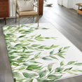 thumbnail image 2 of Eucalyptus Leaf Area&nbsp;Rug 4x6ft Vintage Watercolor Sage Green Leaves Country Non-Slip&nbsp;Washable Square&nbsp;Rugs Soft Felt Indoor Floor Mat for Bedroom Kitchen Living Room Bathroom, 2 of 9