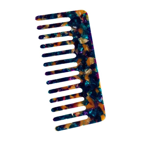 GENEMA Minimalist Cellulose Acetate Massage Hair Comb Colorful Marble Stone Leopard Print Hair Brush Anti-Static Rectangle Hairdressing Styling Tools