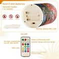 thumbnail image 5 of Yayeee Flameless Candles with Remote Flickering Battery Operated Multi Color Changing, Orange Vibrant Flowers, 5 of 7