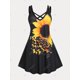 thumbnail image 2 of Vestido de Sol Talla Extra con Estampado de Girasol Rosegal  Vestidos Estampados Tallas Grandes, 2 of 5