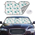 thumbnail image 2 of Haiem Turtles And Seahorses Car Windshield Sun Shade - Blocks UV Rays Sun Visor Protector, Sunshade to Keep Your Vehicle Cool, Universal Fit SUV Van Sedan-Small, 2 of 7