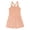 Peach Sunset, variant on Girl's Strappy Romper, Sizes 4-18