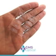 thumbnail image 6 of GMS Optical Half Moon Shaped Contour Silicone Nose Pads 2.5mm x 18mm Clear (5 Pair), 6 of 9