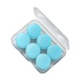 thumbnail image 2 of 6 Piezas Tapones para los Oídos de Silicona Tapones para los Oídos con Bloqueo de Sonido Suave para Viajes s Azul, 2 of 8
