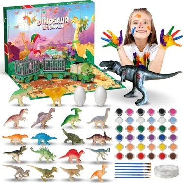 Dinosaur Painting Advent Calendar Art Kit
