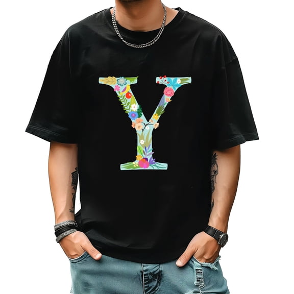 Graphic Tees for Men Summer New Print Casual Tee Fashion Trend Sports Shirt Select
