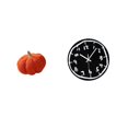 thumbnail image 6 of Halloween Pumpkin Pillow Wall Clock Sofa Cushion Soft Plush Material for Bedroom Living Room Office Decor, 6 of 8