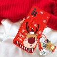 thumbnail image 1 of Christmas Reindeer Santa Claus Key Chain Case For iPhone 15 Pro Max 15 Pro For iPhone 15 Plus Hat Tree Snowman Tpu Cover, 1 of 5