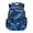 Blue Flame Pattern, variant on Galaxy Wolf Face Pattern Kids School Backpack with Durable, Adjustable Padded Straps Soft Padded Straps 17 Inch Book Bag for Travel Casual