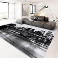 thumbnail image 4 of Black Area Rug Brooklyn Bridge New York City 3x5ft Non-Slip Carpet, Printed Pattern Carpet for Living Dining Room Dorm Room Bedroom Home DéCor Washable Rugs, 4 of 8