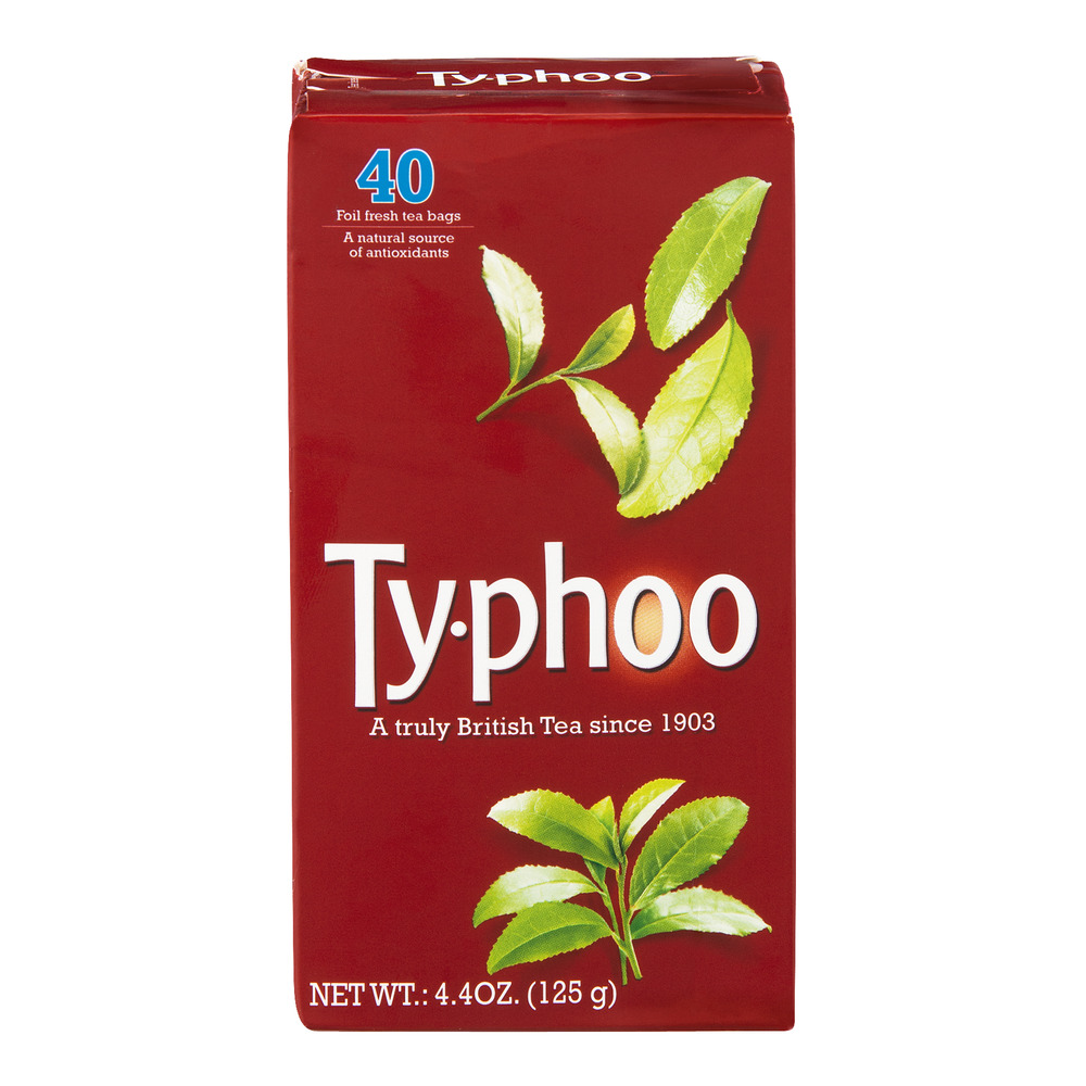 Typhoo Regular Black Tea Bags, 40Count (Pack of 6)