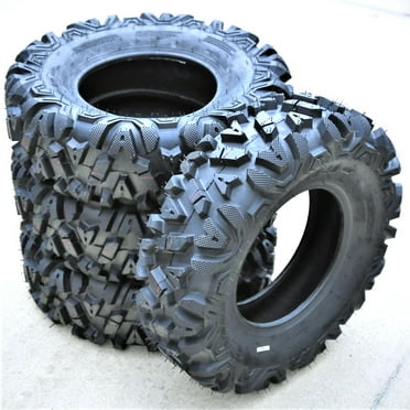 Set of 4 (FOUR) Forerunner Knight 25X8-12 25X8X12 6 Ply M/T ATV UTV Mud Tires