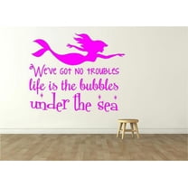 Little Mermaid Movie Decor - Vinyl Wall Decal - Kid's Bedroom Decoration | 20"x20"