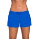 thumbnail image 1 of Pantalones cortos de baño para mujer, estilo sencillo, con cordón, suaves, transpirables, de cintura baja, pantalones cortos de baño para playa, surf, azul, XXL, 1 of 5