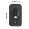thumbnail image 5 of Lámpara de pared LED con luz de lectura, foco ajustable con carga USB, iluminación ambiental para dormitorio con interruptor, clase energética F negra, 5 of 5