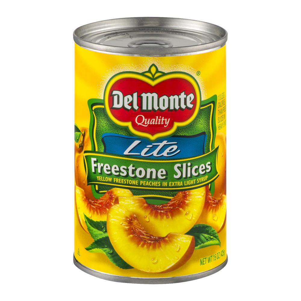 Del Monte Peaches Lite Freestone Slices in Extra Light Syrup, 15 oz