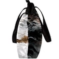 thumbnail image 4 of Marble Canvas Leather Mix Hand-Held Bag - Twill Sponge Jeanette Material, 30x10.5x39cm Size, 4 of 5