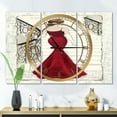 thumbnail image 2 of Designart 'Elegance Glam Paris Diva III' Traditional Wall Clock, 2 of 3