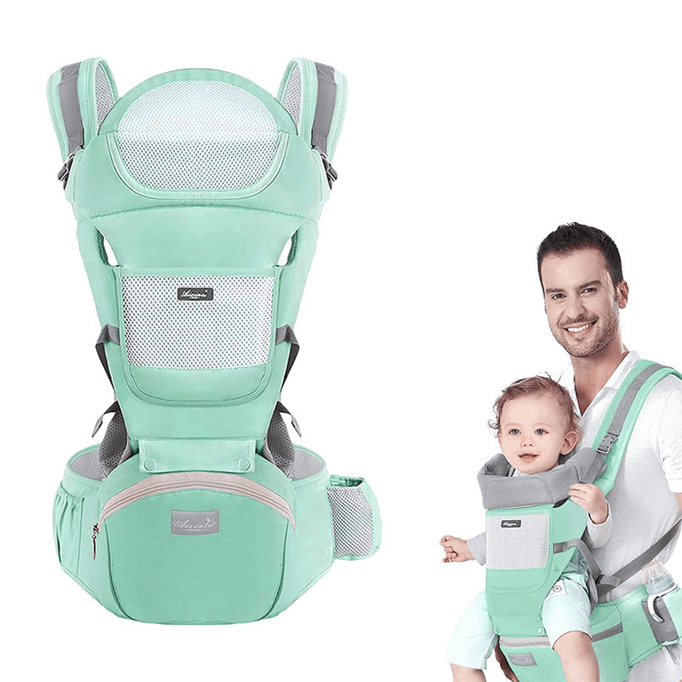 SUPTREE Toddler Baby Carrier Backpack Wrap for Infants Newborn Hiking with Hip  Seat Lumbar Support Green 