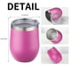 thumbnail image 5 of Vasos para vino YEBTS Life, 350 ml, 6 unidades, acero inoxidable, 5 of 7