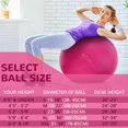 thumbnail image 2 of Pelota de ejercicio Fitvids, antideslizante, antideslizante, 90 cm, rosa, 2 of 7