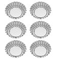 thumbnail image 2 of 6pcs Stainless Steel Flower Shaped Egg Tart Molds, Assorted Colors, Reusable Baking Tools for Pies, Cupcakes, Quiches, Easy Demoulding for DIY, 2 of 3