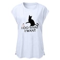 thumbnail image 5 of Puntoco Moda Mujer Impresión Camisetas sueltas O-cuello Casual Manga corta Casual tops Puntoco Puntoco-9333, 5 of 5