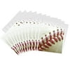 3dRose Closeup Red Seams On Baseball, Greeting Cards, 6 x 6 inches, set of 12