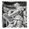 thumbnail image 3 of Ambesonne Italy Shower Curtain, St. Matthew, 69"Wx75"L, Pale Grey, 3 of 5